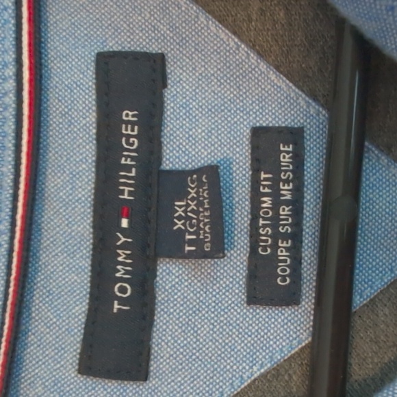 Tommy Hilfiger Charcoal Gray Polo Short-Sleeve Shirt Men's XXL - Picture 3 of 6